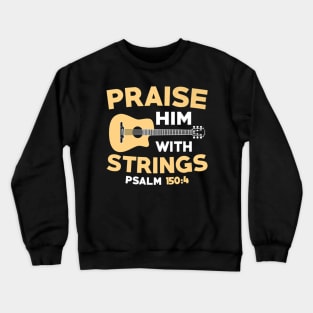 Church Guitar Bass Jesus Christ Crewneck Sweatshirt